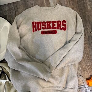 Vintage Nebraska Huskers Pull Over Sweatshirt
